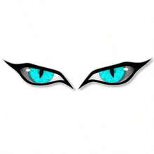 1 Set Of 2 Cool And Personalized Devil Eye Car Rearview Mirror Decorative Stickers, Dustproof, Waterproof, Sunproof, Scratch-Covering Creative Stickers, Available In Large And Small Sizes, Stylish And Domineering Style - A - View 14