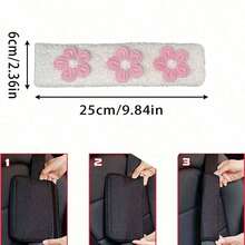 1pc/2pcs Car Seat Belt Woolen Multi-Color Floral Shoulder Protector Cover - A - View 10