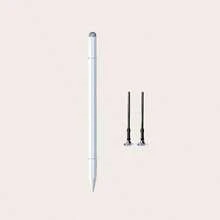1pc Capacitive Stylus Pen + 2 Replacement Tips Combo Pack, Round Tip, Compatible With IPad, Tablet, Android Devices, Apple. No Battery Required, Provides Better Shock Absorption, Precise Writing And Drawing Experience, And Comfortable Grip. - Multicolor - View 11