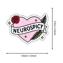 1PC 3Inches Neurospicy Sticker Adhd Autistic Neurodivergent Affirmation Decal Cute Funny Mental Health Pride Gift For Kindle Planner E‑Reader Laptop Notebooks Cups Journals Lockers Students Teachers Office Workers Creatives - Multicolor - View 9