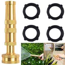 Brass Adjustable Twist Nozzle Multi-Mode Water Spray Head, Multi-Layer Knurled Twist Adjustment Structure, Packed With 4 Extra Sealing Gaskets For Quick Replacement, Standard Thread Interface Compatible For Stable Water Output - Sets - View 1
