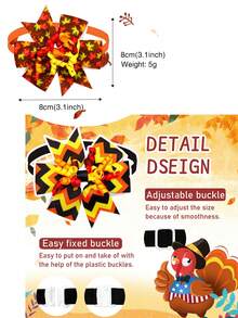 3/10/30/60Pcs Autumn Thanksgiving Maple & Pumpkin Pet Bow Ties, Adjustable Elastic Ribbon Decor, Multi Patterns For Small & Medium Dogs & Cats, Pet Photoshoot Props For Daily & Party, Ideal Gifts For Pet Birthday, Thanksgiving & Christmas - Multicolor - View 3