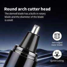 HIENA Electric Nose Hair Trimmer, USB Rechargeable Portable Nose/Ear Hair Trimmer, Low Noise Painless Facial Hair Trimmer, Suitable For Men And Women, 4 Colors Available - Nose Hair Remover - View 6