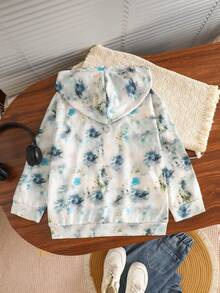 1 buah Sweatshirt Lengan Panjang Rajut Ringan Kasual Motif Tie-Dye Sepeda Motor untuk Anak Laki-laki, Cocok untuk Musim Semi dan Gugur - MultiWarna - View 4