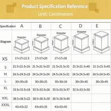 1pc Party Holiday Gift Packaging Box, 1-Layer/2-Layer/3-Layer Optional Layered Gift Storage Box, Birthday Holiday Gift Decoration Packaging Box - Black - View 8
