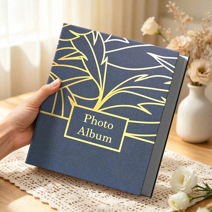 1 Album Foto untuk Foto Ukuran 4*6 inci, Kapasitas Besar, Desain Saku Lanskap Penuh, 200 Foto Ukuran 6 inci, Cocok untuk Menyimpan Momen Perjalanan, Liburan, dan di Rumah - 1PC - View 1