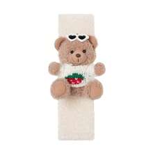 1pc Car Seat Belt Shoulder Pad, Cute Teddy Bear Design Detachable Decor, Soft Polyester Plush Cover, Essential Car Interior Decoration For Women, 24*6cm, 5 Styles Available - Seat Belt Shoulder Pads - View 10