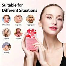 Facial Beauty Massage Set, Ice Face Mold ,Roller ,Gua Sha Scraper,De-Puffing & Lifting Massager For Face & Body,Travel & Office Essential,Skincare Beauty - Multiple Styles - View 8