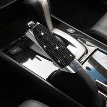 1pc Set Car Handbrake Cover And Gear Shift Lever Cover, Rhinestone Crystal Decor Car Interior Accessories, Suitable For Women, Car Accessories - A - View 13