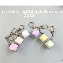 Juguete Fidget Teclado Tapa de Tecla Llavero, Juguete Fidget de Botón, Regalo Anti-Estrés para Pasar el Tiempo para Adultos, Color de Tapa de Tecla Aleatorio - Multicolor - Ver 13