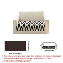 SANMOSPIN 1PC Solid Color Plush Sofa Cover - Modern Non-Slip Warm Sofa Protector, Soft Cotton Plush Material Sofa Pad, Suitable For 1-4 Seater Sofas - Machine Washable Polyester Home Decor - Black - View 15