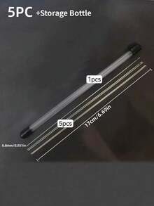 5/10/20/50pcs Set Of Bead Needles With Side Openings Jewelry Making Supplies Needles For Squishy Needih Needle Needohs For Squishy Needles For Easy Threading, Suitable For Handicraft And DIY Bead Making 17cm/6.69inch With Storage Tube - View 9