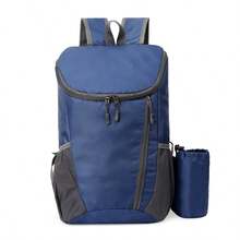 1pc Portable Multi-Functional Sports Backpack, Foldable Lightweight Waterproof Nylon Storage Bag For Men Outdoor Camping Hiking Travel - Royal Blue - View 10