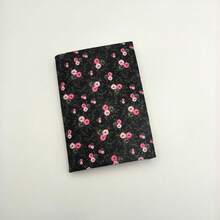 1pc Handmade Gold Thread Rose Fabric Book Cover, Flat Printed Fabric Book Sleeve For Notebooks, Gift For Book Lovers, Couples, Holiday Gift - Single Piece - View 11