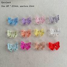 Transparent Acrylic Beautiful Girl Bow Handmade DIY Mobile Phone Chain Bracelet Hair Accessories Material Loose Beads - Multicolor - View 17