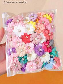 20/10/1pc Girls Multi-Color Cute Pearl Flower Hair Clips Hair Accessories Head Clips Back Clips Side Clips Alligator Hair Clips For Daily Use - Multicolor - View 9