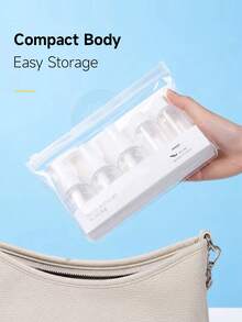 MINISO 旅行分裝瓶套組 5 件組，可重複填充便攜式盥洗液分裝瓶與噴霧瓶，適用化妝品、洗髮精、乳液 - 5件 - 查看 3