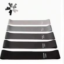 Black And Gray Resistance Bands Elastic Bands Fitness Resistance Loops Resistance Bands Strength Training Pull-Up Bands - Black - View 4