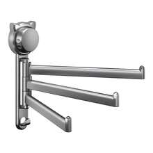 1 pieza Toallero giratorio multifunción sin taladro, toallero giratorio de pared moderno y minimalista, diseño de rotación libre de 180°, toallero de almacenamiento para baño a prueba de agua y óxido que ahorra espacio, adecuado para el hogar, cocina, lavandería, toallero de almacenamiento multiusos - Multicolor - Ver 9