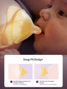 Philips Avent 1pc Nipple Shield Silicone Nipple Shield For Breastfeeding With Carry Case Ultra-Thin Super-Soft, Flat Or Inverted Nipples, Protect Damaged Nipples - Multicolor - View 6