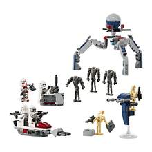 LEGO Bộ đồ chơi lắp ráp khối xây dựng 75372 Clone Trooper & Battle Droid Combat Set Star Wars Series - Trong sáng - Xem 3
