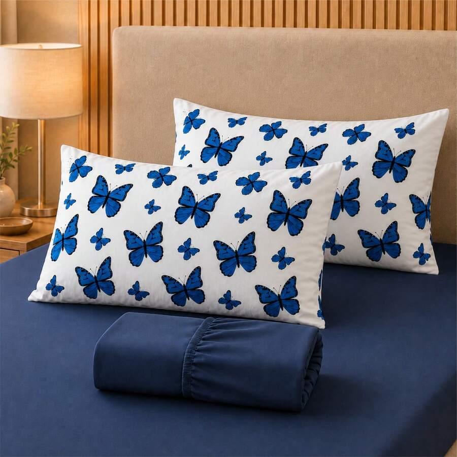 Sheet Sets With Pillowcases - MARIPOSA AZUL - Ver 1
