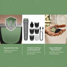 Philips Norelco All-In-One Seri 3000 7 In 1 Trimmer, Alat Cukur Jenggot & Rambut Pria untuk Penggunaan Basah & Kering, Pisau yang Mengasah Sendiri dan Ramah Kulit - Beraneka warna - View 6