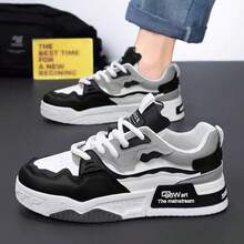 ISPORTE Zapatillas deportivas casuales para hombre, modelo 2026. Con cordones y punta redonda, diseño sencillo y versátil. Zapatos de hombre multifuncionales, ideales para el trabajo y el día a día. - Multicolor - Ver 3