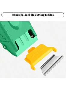 1pc Plastic Tape Dispenser Transparent Tape Cutter Packaging Tape Cutter, Suitable For Warehouse Packaging, Moving Sealing And Other Scenarios - Rectangle - View 3