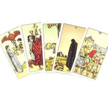 全英文塔羅牌 1909 原版卡牌遊戲，休閒娛樂，家庭聚會，節日卡牌遊戲，派對遊戲活動 - 黃色 - 查看 4