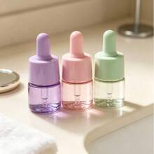 2‑Pack 5ml Random Multi‑Color Glass Dropper Bottles, Cosmetic Vials For Essential Oils, Serums & Facial Liquids, Travel Bottle Set - View 2