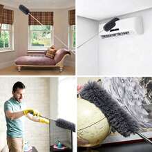 1pc Detachable Telescopic Microfiber Duster, Home Cleaning Tool, Suitable For Ceiling Fan, Wall, Kitchen, Bedroom, Hallway - Upgraded Version - View 5