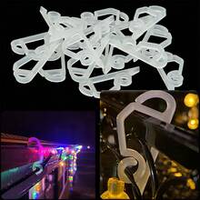 Heavy Duty Outdoor Sink Hooks, Suitable For Christmas Lights - Plastic Holiday Clips, Easy Installation Without Tools, Reusable For Sinks, Tiles, Trees (Suitable For Icicles, Ropes), Dedicated For Christmas Decoration - View 2