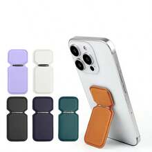 2‑In‑1 Foldable Phone Holder, Finger Hand‑Grip Strap & Curved Desktop Stand Compatible With Most Smartphones - Multicolor - View 9