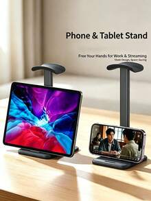 1pc Headphone Stand, Desktop Multi-Function Phone Storage Rack, Student Gaming Headset Holder - Multicolor - View 2