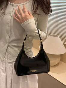 女款 2026 新款時尚小眾百搭斜挎包 日用手提包 小托特包 - 黑色 - 查看 4