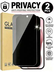 2片裝 17 Pro Max 隱私螢幕保護貼 28°隱私防窺 9H+強化玻璃 易安裝 防震防摔 全螢幕覆蓋 觸感順滑 觸控靈敏 相容 17Pro/17Air/17E/17/16promax/16Pro/16Plus/16/15/14/13/12/11 手機配件 相容手機殼 日常全方位保護 - 黑色 - 查看 41