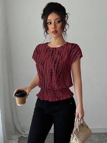Women Sports Tees & Tanks - Chestnut Brown - View 1