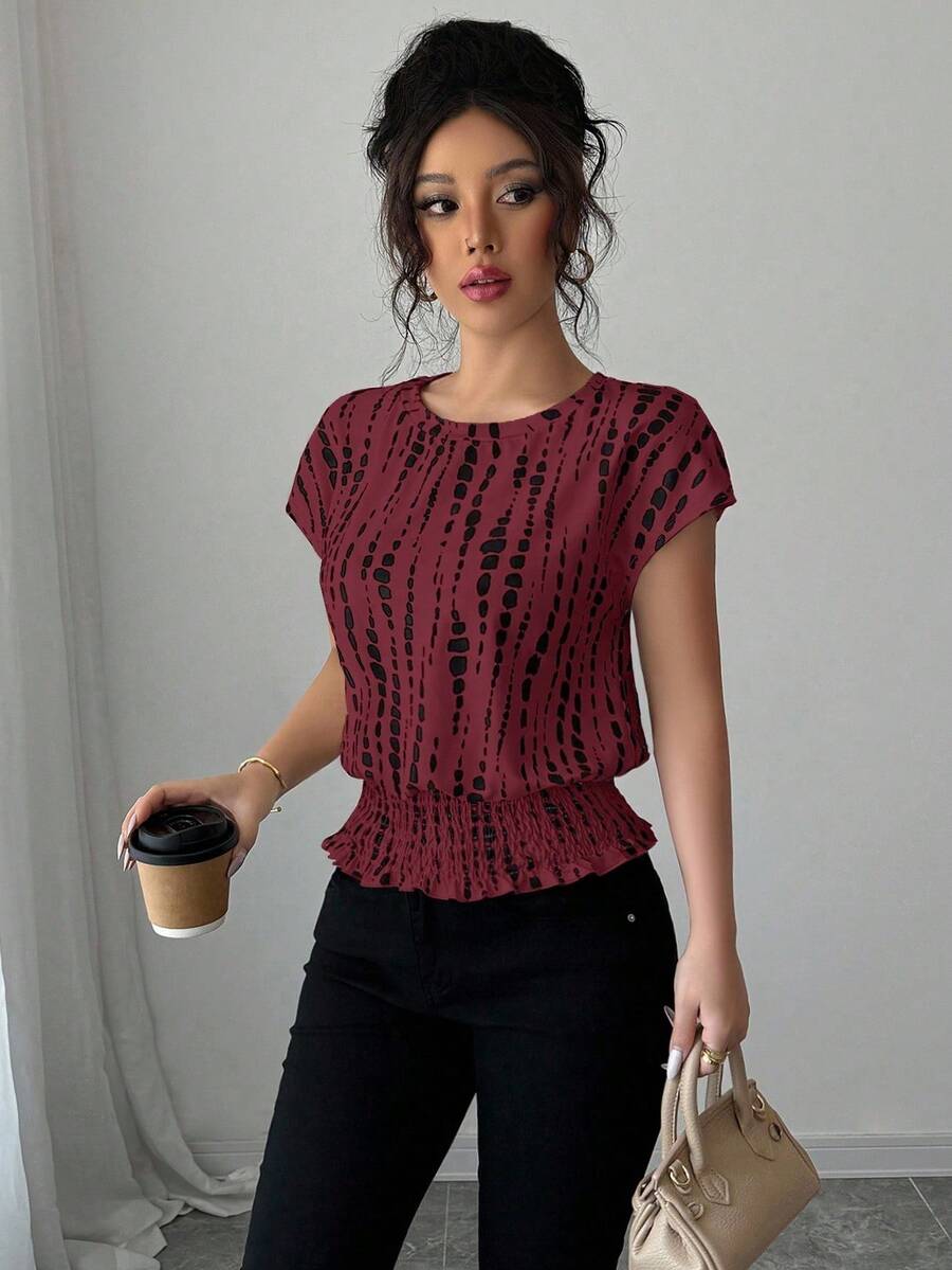 Women Sports Tees & Tanks - Chestnut Brown - View 1