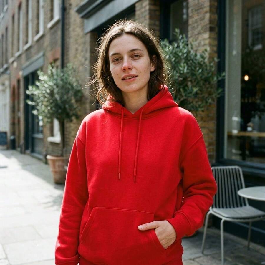 Women Sweatshirts & Hoodies - 紅色 - 查看 1