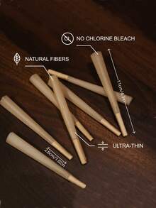 50/100pcs 110mm/4.33in Large Pre-Rolled Brown Filter Tips Rolling Papers | Rolling Papers - Multiple Styles - View 5