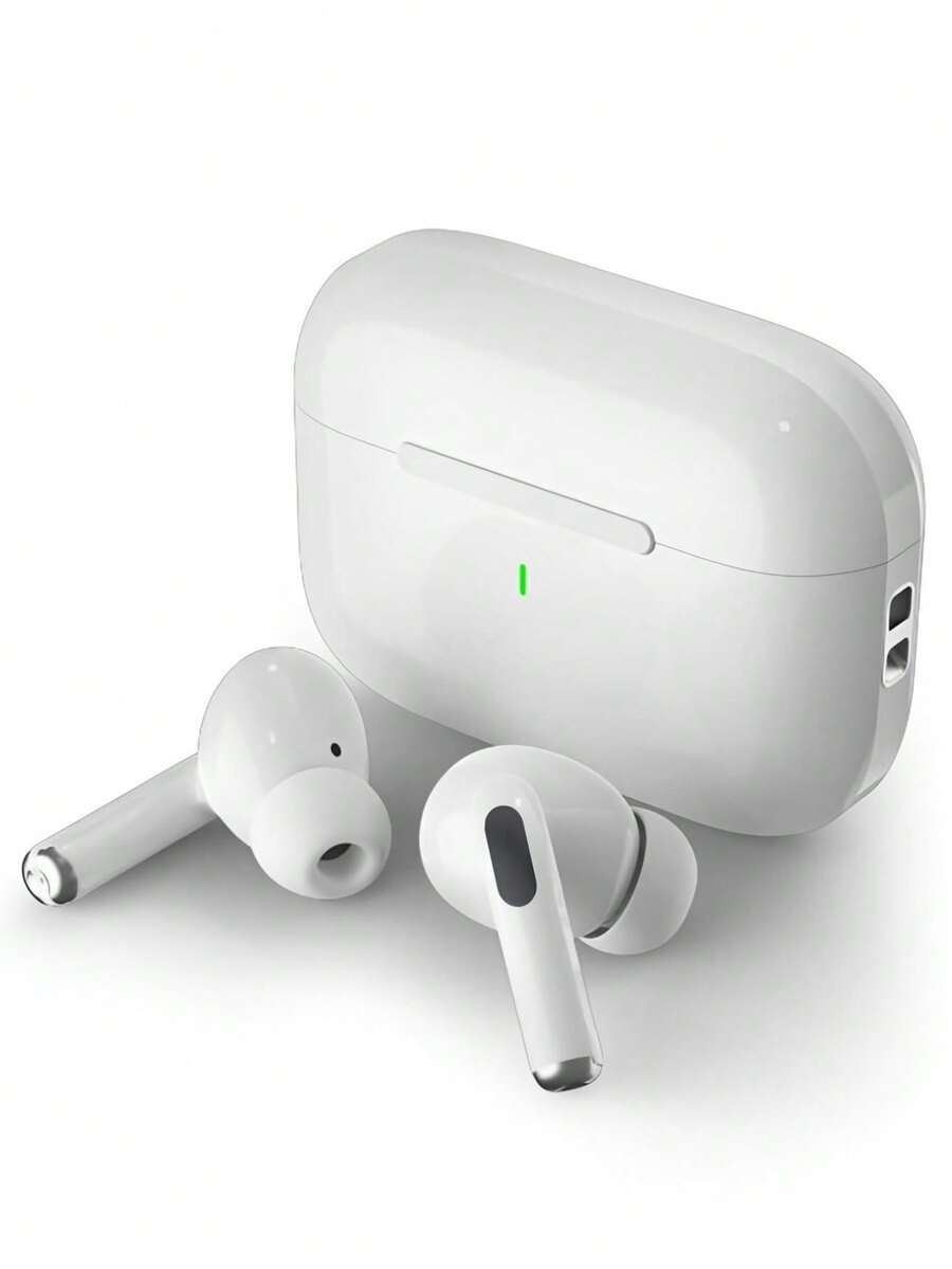 True Wireless Earbuds - Compatible With Apple And Android, Built-In Microphone, Sweat-Resistant Design, Up To 24 Hours Battery Life - White, Earphones > Wireless, Airbuds, Earbuds, Headphones - White - View 1