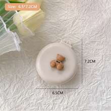 1pc Cute Foldable Air Cushion Hair Brush With Mirror, Portable Mini Compact Massage Comb, Suitable For Women - A - View 9