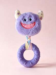 Indestructible Chew-Resistant Monster Plush Rope Ring Dog Toy, High-Toughness TPR Rubber Ring, Suitable For Small And Medium-Sized Dogs Who Love To Chew, Teeth Cleaning And Chewing Training Toy, Consumes Energy And Reduces Destructive Behavior, Boredom Relief Interactive Pet Play Toy, Great Gift For Pets - Multicolor - View 10