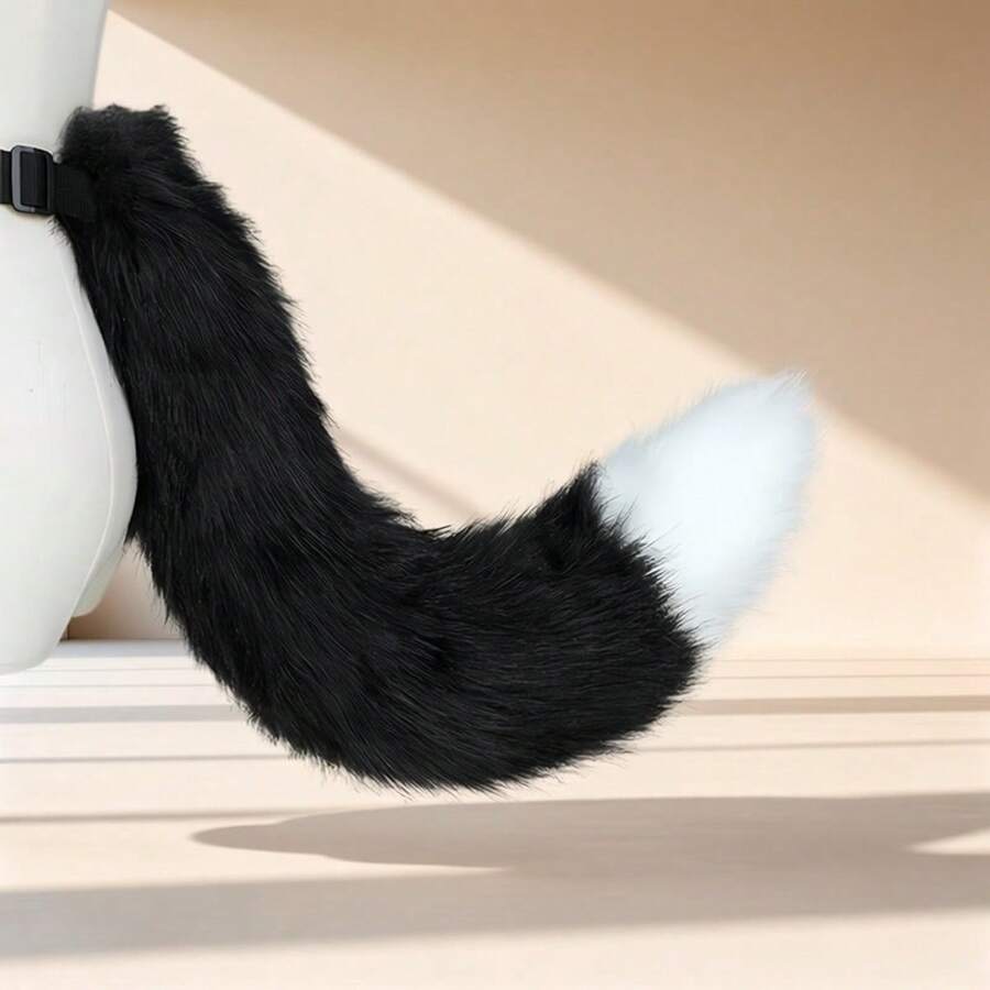 Fox Tail Halloween Handmade Cat Tail Cosplay Party Prop - Multicolor - View 1