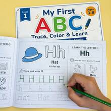 Letter Pronunciation Writing Practice Book, Word Recognition, Coloring Exercises, Home School Classroom Resource Educational Toy, Interactive Learning Supplies - YY044 Alphabet Tracing Practice - View 5
