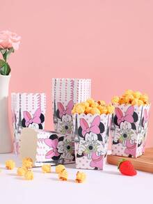 6pcs/12pcs/24pcs Anime Cartoon Theme Party Candy Boxes, Halloween Theme Party Gift Boxes, Candy & Cookie Boxes, Party Favor Bags, Party Gift Boxes, Suitable For Birthday Party, Candy & Popcorn Box Decoration, Applicable For Back To School Season Party, Essential Holiday Party Supplies - Multicolor - View 1