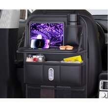 1PC Car Trash Can With Lid, Universal Mini Leak-Proof Trash Bin, Vehicle Waste Container, Car Trash Bag Dispenser, Convenient And Hygienic Car Accessory, Door-Mounted Storage Organizer, Car Accessory, Automotive Interior Accessory, Car Essential. - Multicolor - View 3