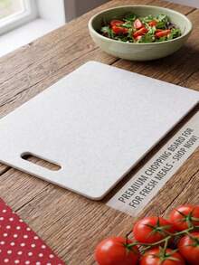 Rectangular Cutting Board Set, Plastic Cutting Board, Home Decor, Kitchen Decor, Household Items, Kitchenware, Suitable For Restaurant, Home, Party, Dining, Camping And Other Occasions, Meets Various User Needs For Mother's Day, Halloween, Graduation Gifts And More. - White - View 4