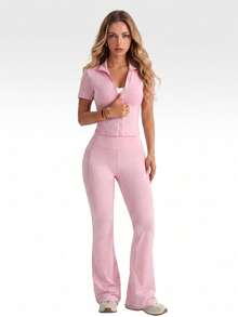 This Set Easily Creates A Street Style Look Sports - Pink - View 1
